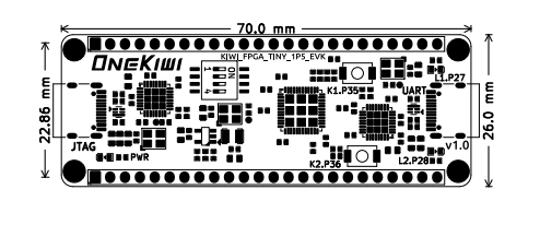 KIWI 1P5 FPGA BOARD view 3